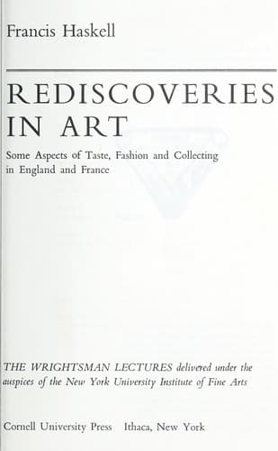 Tapa de Rediscoveries in art