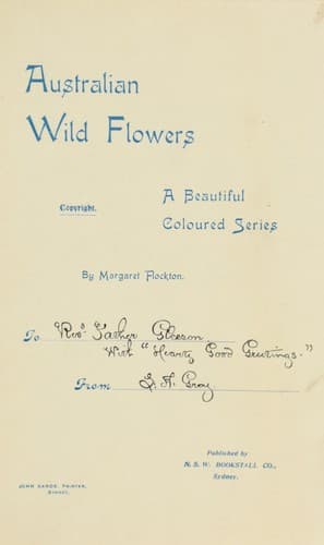 Tapa de Australian wild flowers