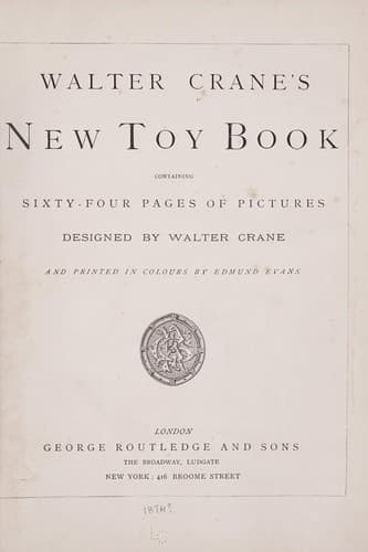 Tapa de Walter Crane's New toy book