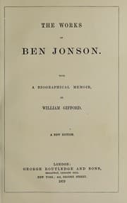 Tapa de The works of Ben Jonson