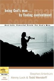 Tapa de Being God's Man by Finding Contentment (The Every Man Series)