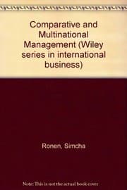 Tapa de Comparative and Multinational Management (Wiley series in international business)