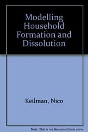 Tapa de Modelling Household Formation and Dissolution