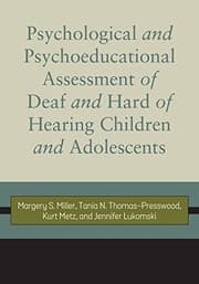 Tapa de Psychological and Psychoeducational Assessment of Deaf and Hard of Hearing Children and Adolescents