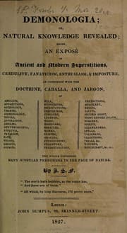 Tapa de Demonologia; or, natural knowledge revealed