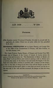 Tapa de Specification of James Fleming and George Fyfe
