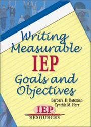 Tapa de Writing Measurable IEP Goals and Objectives