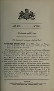 Tapa de Specification of William Gilpin and Abraham Bowen