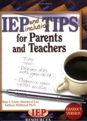 Tapa de IEP and inclusion tips for parents and teachers