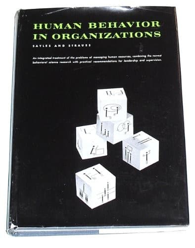 Tapa de Human Behavior in Organizations