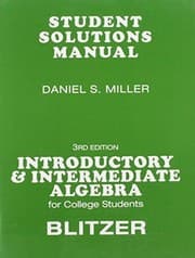 Tapa de Student Solutions Manual for for Introductory & Intermediate Algebra for College Students