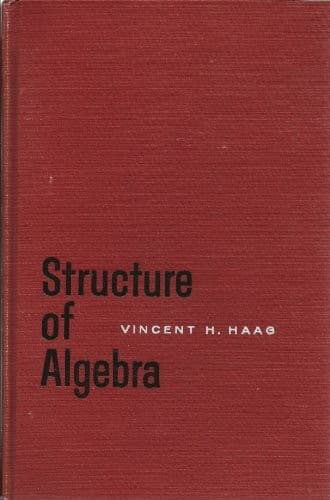 Tapa de Structure of Algebra