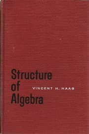 Tapa de Structure of Algebra