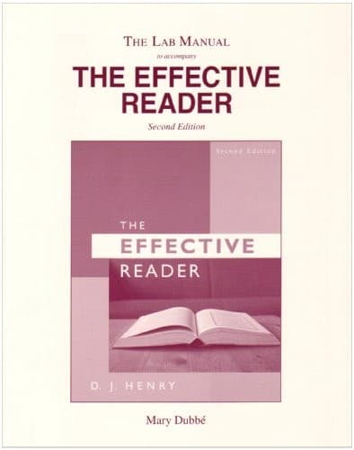 Tapa de Lab Manual for The Effective Reader