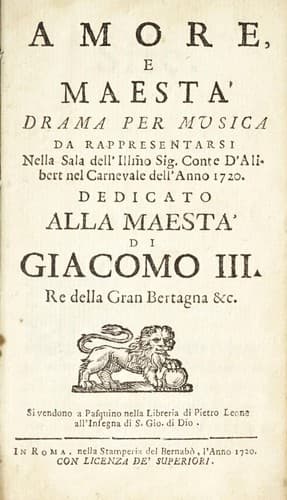 Tapa de Amore e maestà