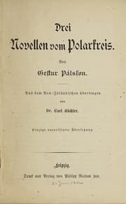 Tapa de Drei Novellen vom Polarkreis