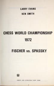 Tapa de Chess World Championship Fischer Vs. Spassky 1972