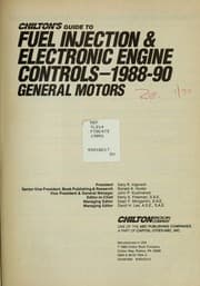 Tapa de Chilton's guide to fuel injection & electronic engine controls, 1988-90 General Motors