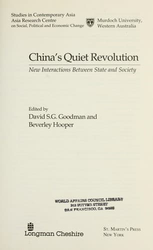 Tapa de China's quiet revolution