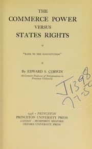 Tapa de The commerce power versus states rights