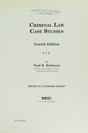Tapa de Criminal law case studies