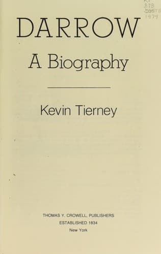 Tapa de Darrow, a biography