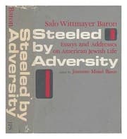 Tapa de Steeled by Adversity : Essays and Addresses on American Jewish Life