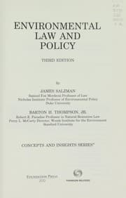 Tapa de Environmental law and policy