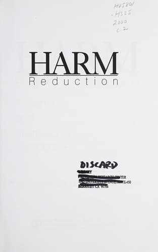 Tapa de Harm reduction
