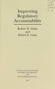 Tapa de Improving regulatory accountability