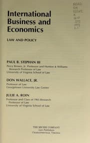 Tapa de International business and economics