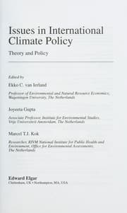 Tapa de Issues in international climate policy
