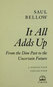 Tapa de It all adds up : from the dim past to the uncertain future : a nonfiction collection