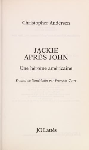 Tapa de Jackie après John