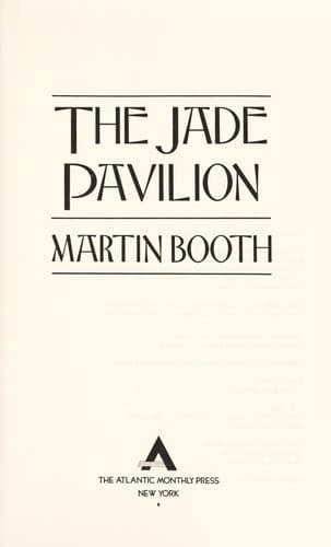 Tapa de The jade pavilion