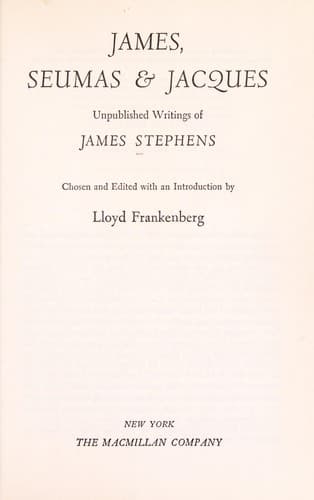 Tapa de James, Seumas & Jacques
