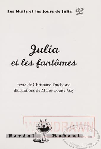 Tapa de Julia et les fantomes