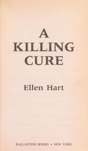 Tapa de A killing cure