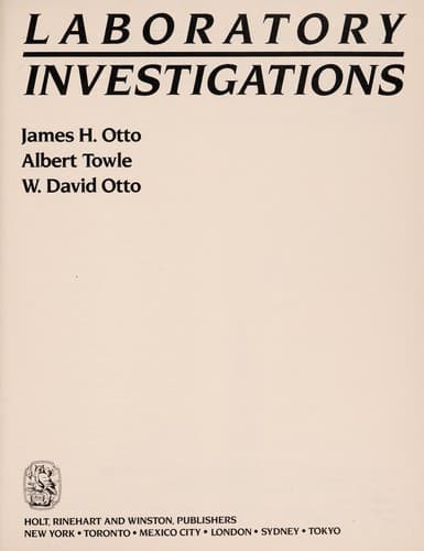 Tapa de Laboratory investigations
