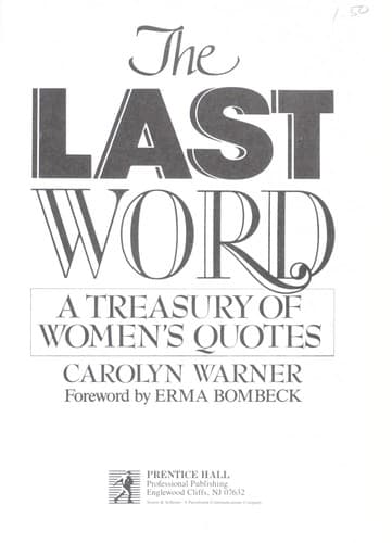 Tapa de The Last Word