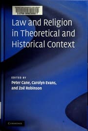 Tapa de Law and religion in theoretical and historical context