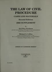 Tapa de Law of civil procedure