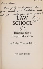 Tapa de Law school