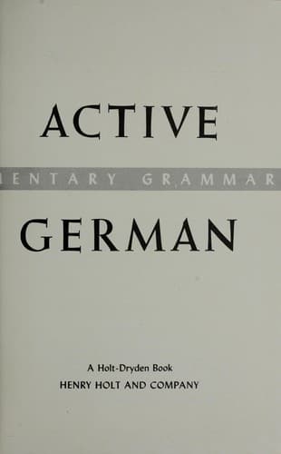 Tapa de Active German
