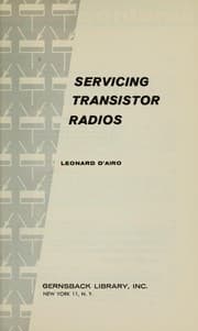 Tapa de Servicing transistor radios