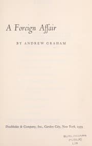 Tapa de A foreign affair