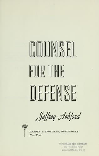 Tapa de Counsel for the defense