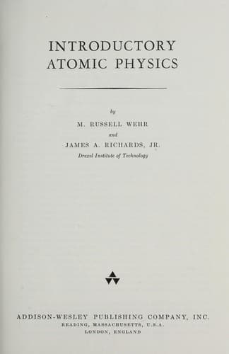 Tapa de Introductory to atomic physics