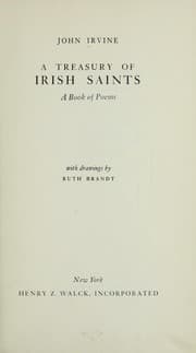 Tapa de A treasury of Irish saints