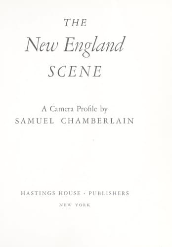 Tapa de The New England scene
